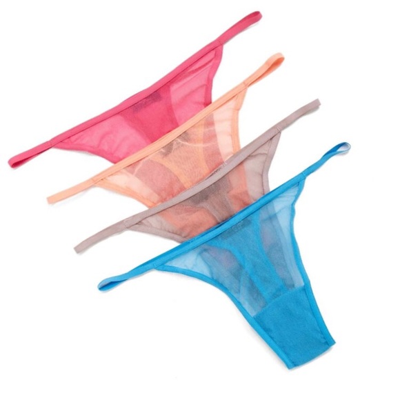 new Cosabella ❁ Original Soiré Mesh Thong ❁ Dusty Mauve ❁ 1 Size Fits All 00-14 - Picture 4 of 11